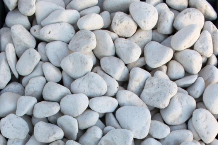 Белая галька галтовка (20-40 мм.)  купить в Петрозаводске от производителя, без посредников