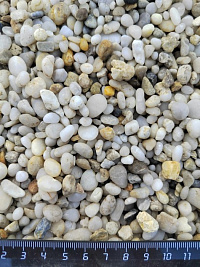 Галька крымская жемчужная фр. 5-10 мм.  купить в Петрозаводске фото Камень Клуб