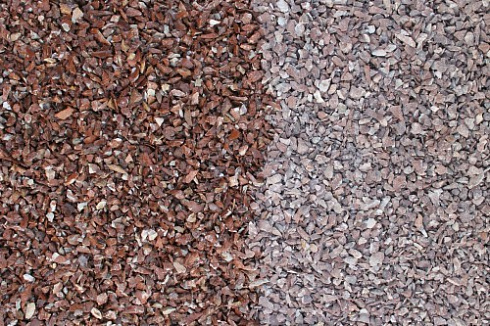 Kamenclub.ru: Мраморная крошка (щебень крошка розовый) фр. 5-10 мм.  купить в Петрозаводске мрамор розовый, красный щебень колотый ландшафтный декоративный  11000 руб/т   фото КАМЕНЬ КЛУБ