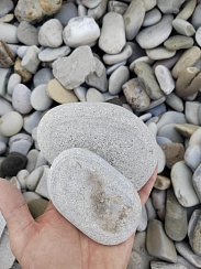 Галька черноморская фр. 50-100 мм.  купить в Петрозаводске фото Камень Клуб