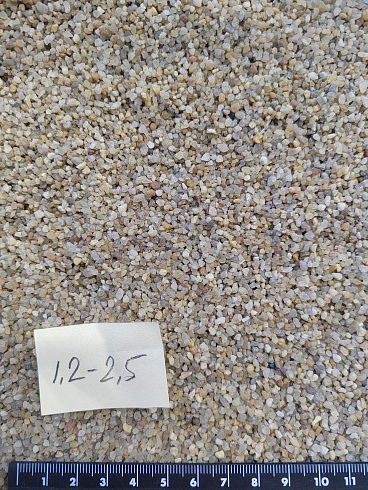Кварцевый песок сухой фракцинированный фр. 1,2-2,5 мм.  купить в Петрозаводске фото Камень Клуб