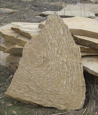 Kamenclub.ru: Форматный камень (плаха) пошаговая дорожка от 70-150 см (4 -12 см)  купить в Петрозаводске плитняк  форматный плаха желтый песчаник 9 000 руб/т   фото КАМЕНЬ КЛУБ