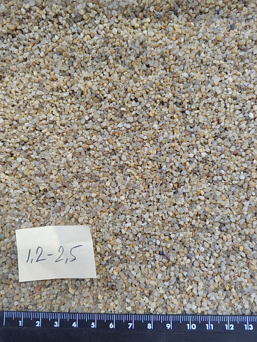 Кварцевый песок сухой фракцинированный фр. 1,2-2,5 мм.  купить в Петрозаводске фото Камень Клуб