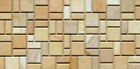 Kamenclub.ru: Песчаник (Римская кладка) art PSG-L-02  купить в Петрозаводске    3750 руб/кв.м   фото КАМЕНЬ КЛУБ