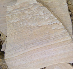 Kamenclub.ru: Песчаник пластушка желтый с рисунком (4-6 см)  купить в Петрозаводске плитняк пластушка желтый с рисунком песчаник 9 000 руб/м3   фото КАМЕНЬ КЛУБ