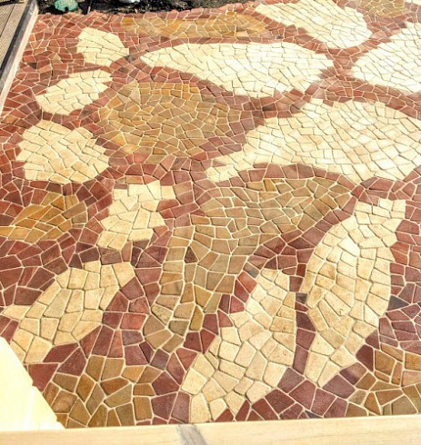 Kamenclub.ru: Песчаник брусчатка (Готика) art PSG-L-01  купить в Петрозаводске    2300 руб/кв.м   фото КАМЕНЬ КЛУБ