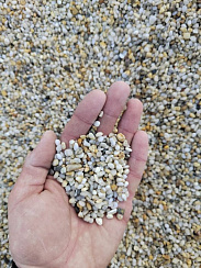 Галька крымская жемчужная фр. 3-5 мм.  купить в Петрозаводске фото Камень Клуб